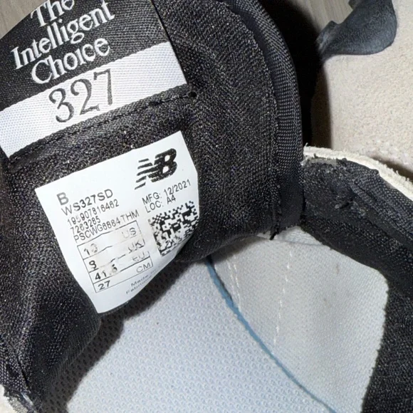 New Balance White and Leopard Print Sneakers - Picture 8 of 8